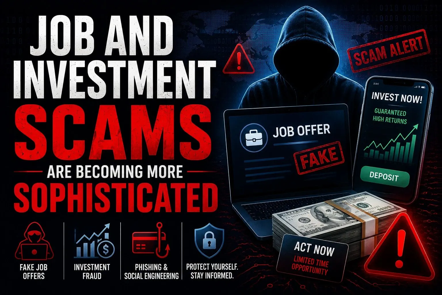 Job and Investment Scams Are Becoming More Sophisticated
